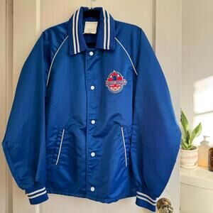 Vintage 80’s Labatt Brier Curling Satin Bomber Jacket